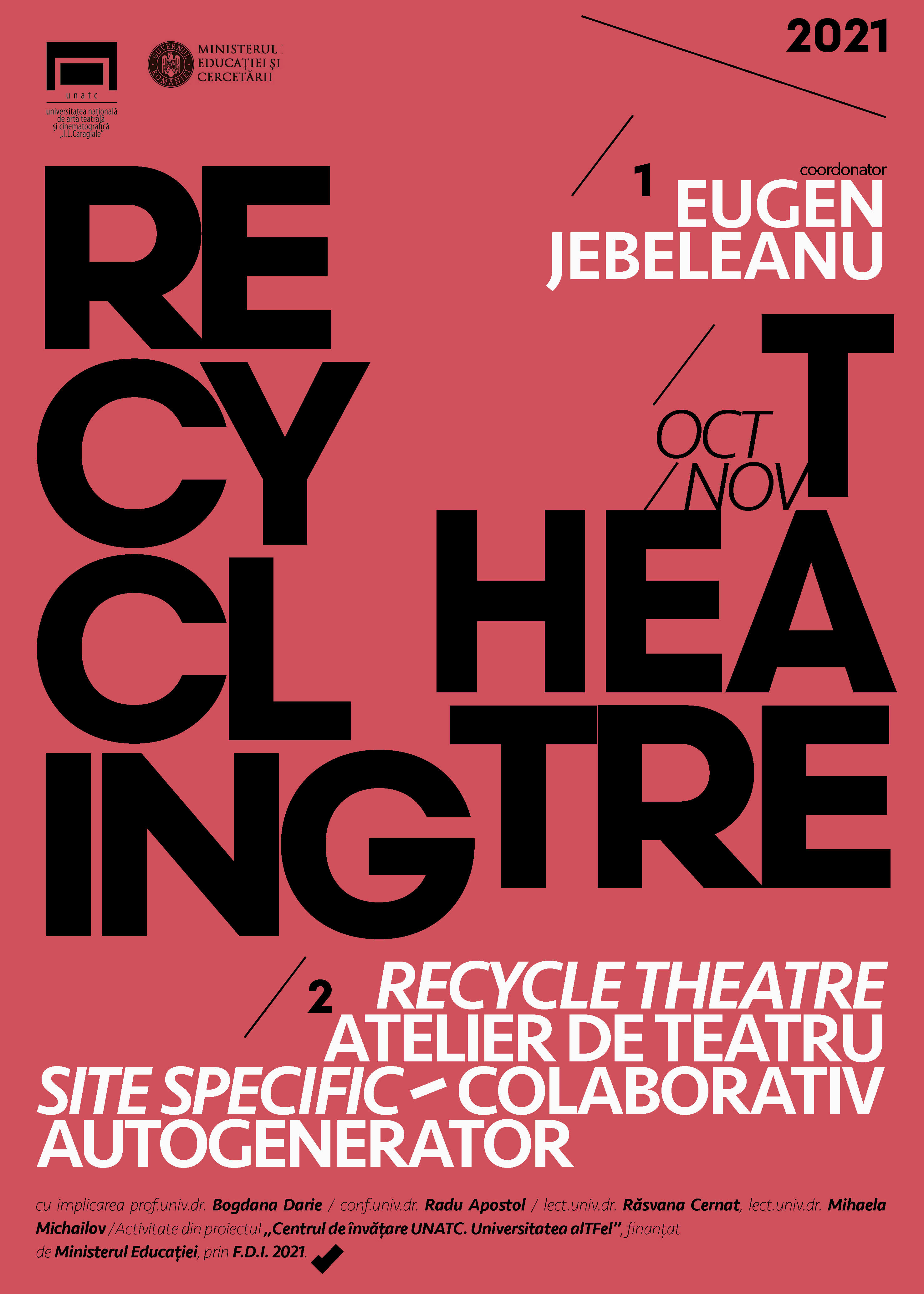 Recycle Theatre - atelier de teatru site specific, colaborativ, autogenerator
