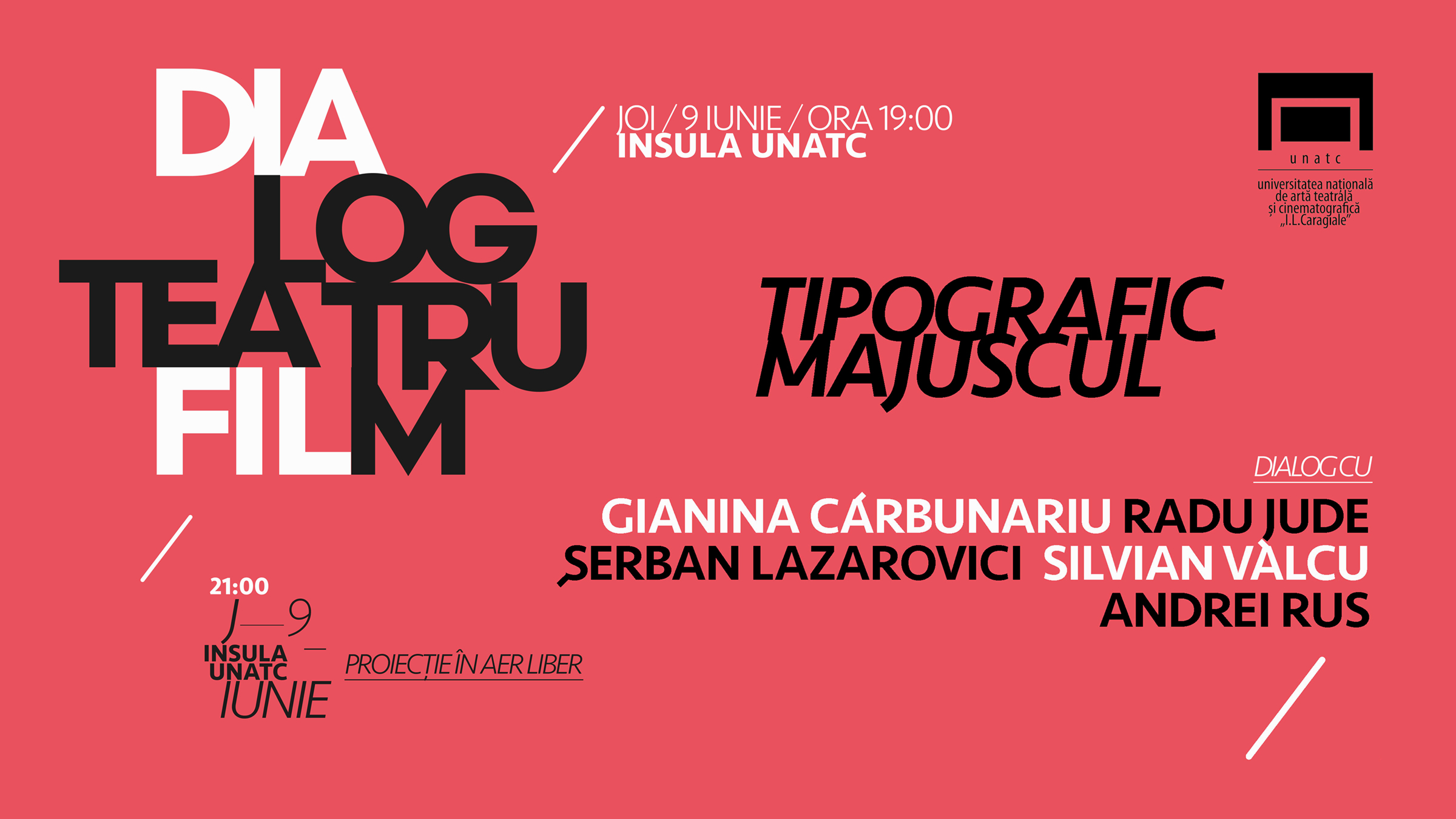 DIALOG Teatru-Film: „Tipografic majuscul”