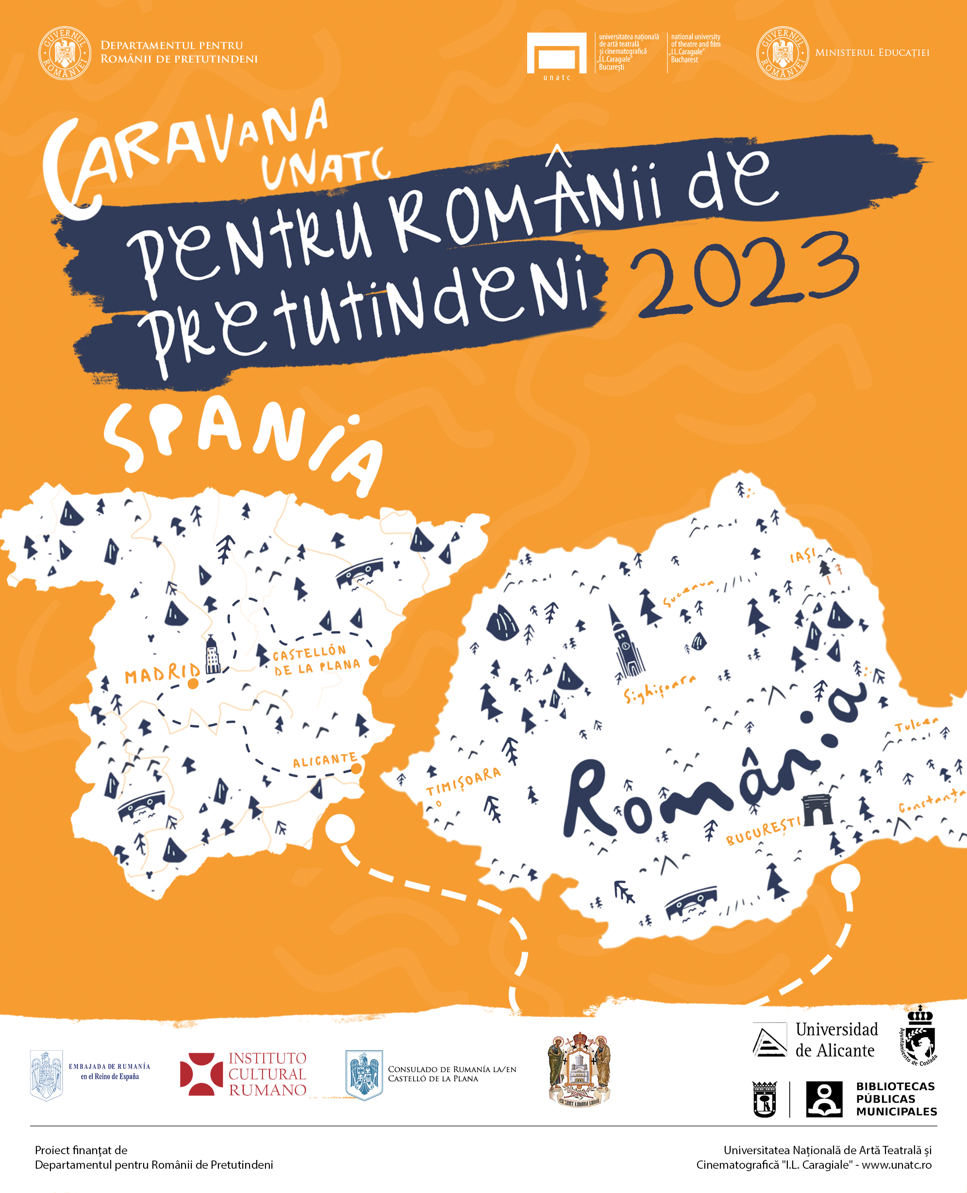 Pentru prima oară în Spania, Caravana UNATC pentru Românii de pretutindeni